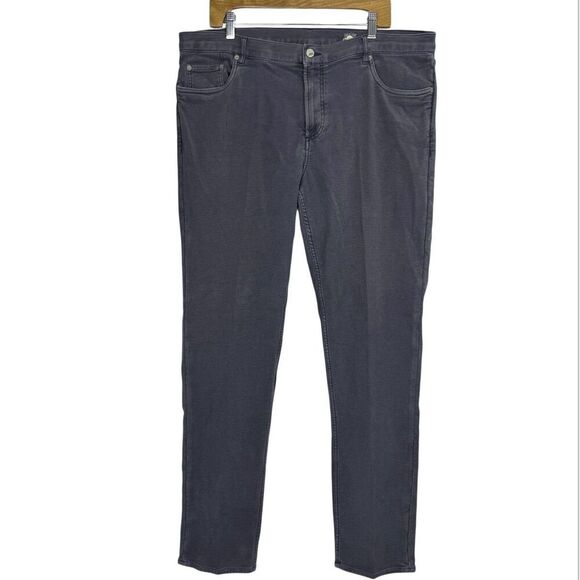 Faherty Stretch Terry 5-Pocket Slim Straight Chino Pants Gray Men’s Size 40x33.5 - Picture 1 of 7